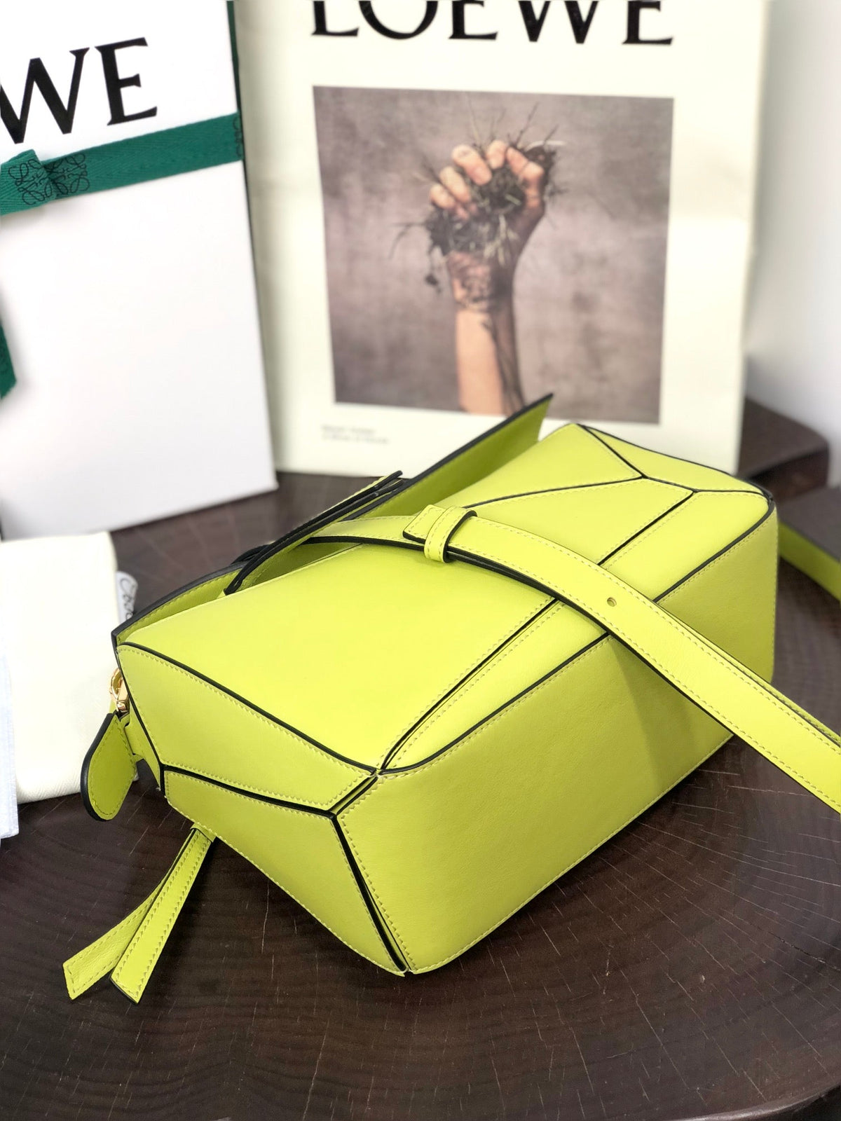 SMALL PUZZLE 24 BAG IN CLASSIC MEADOW GREEN CALFSKIN
