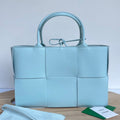 BOTTEGA VENETA ARCO TOTE 36 IN SKY BLUE CALFSKIN