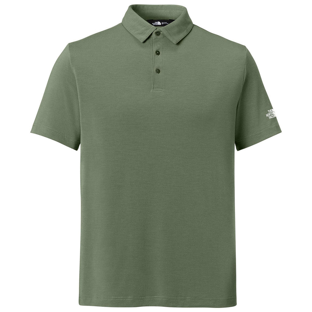 The North Face Men's Bark Mist Green Canyon Crest Polo