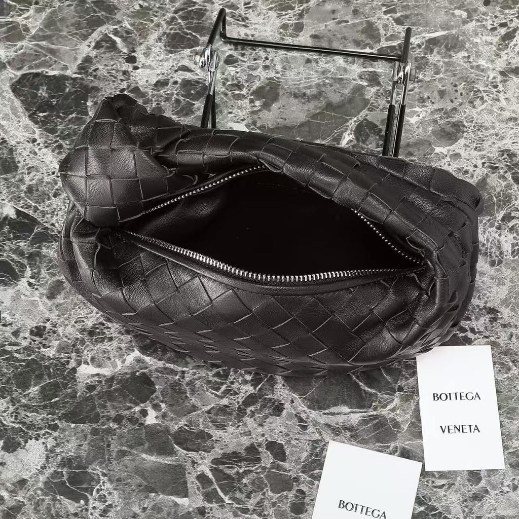 BOTTEGA VENETA 25S MINI JODIE 26 IN CHOCOLATE BROWN CALFSKIN