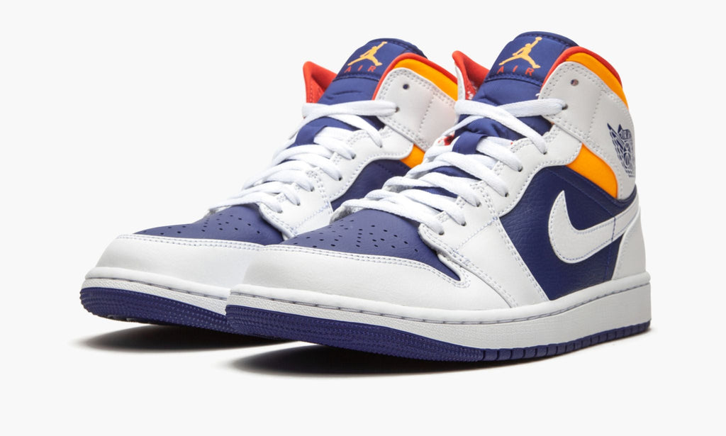 Air Jordan 1 Mid “Royal Blue / Laser Orange”