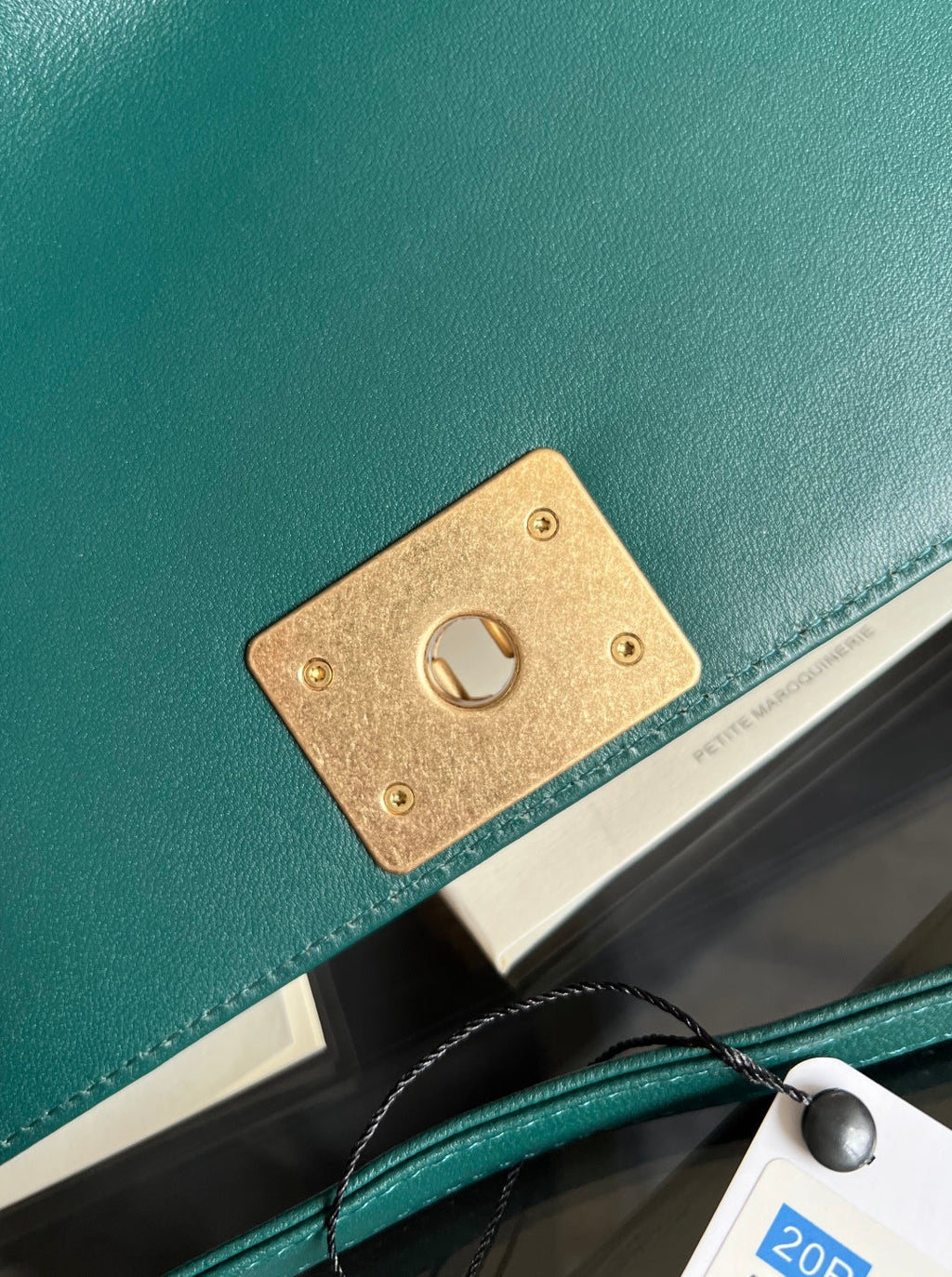 CHANEL 25S BOY BAG 25 IN DARK GREEN LAMBSKIN