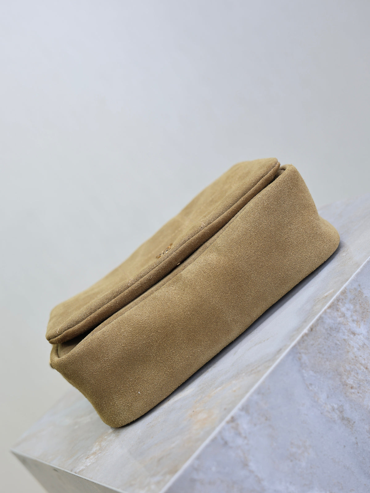 YSL 25S JAMIE 4.3 MINI 20 IN CARAMEL COGNAC SUEDE GOLD HARDWRE