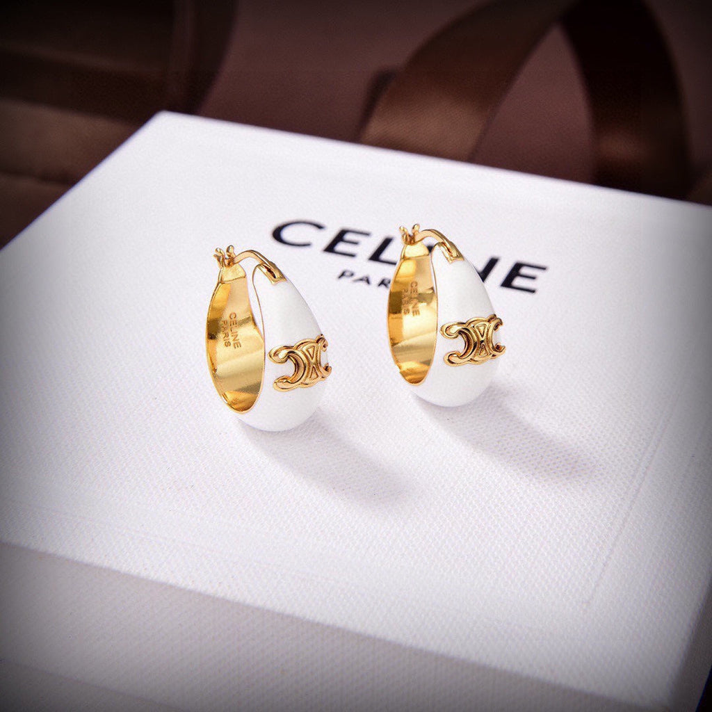 18K Celine Pearl Earrings