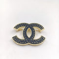 18K  Chanel Black Brooch