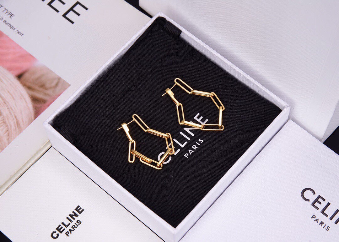 18K Celine Chain Earrings