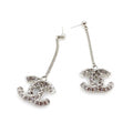 18K  Chanel Long Crystals Earrings