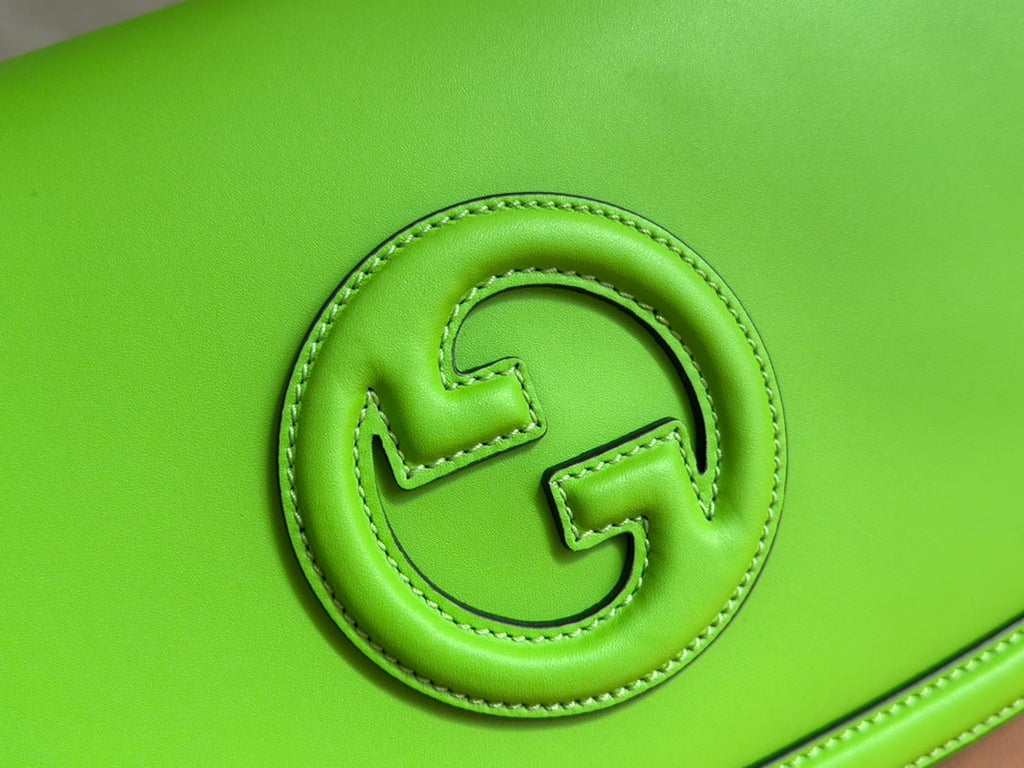 GUCCI 26S BLONDIE BAG 32 IN GREEN CALFSKIN