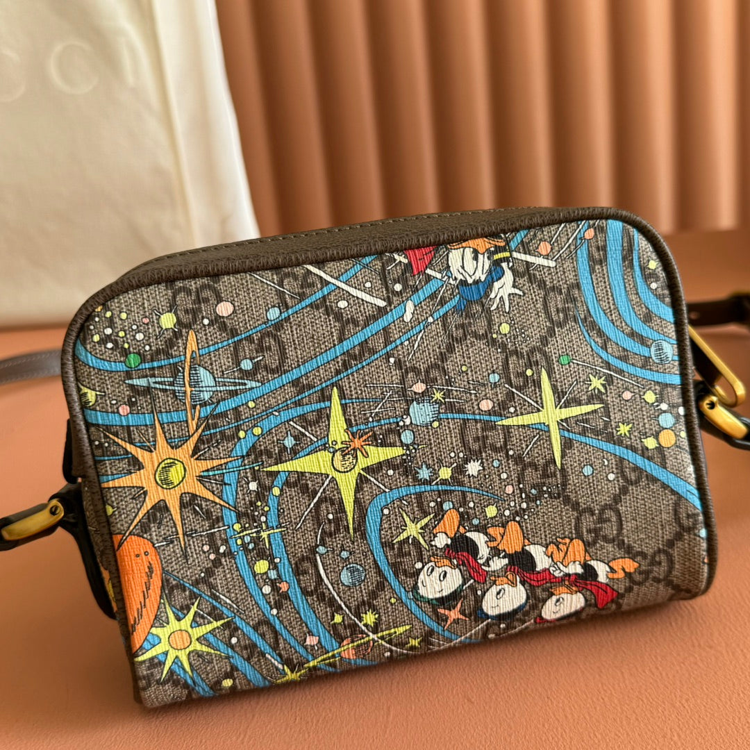 GUCCI 25S SHOULDER BAG 18 CM IN MULTICOLOR CALFSKIN