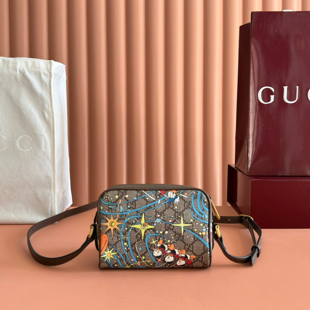 GUCCI 25S SHOULDER BAG 18 CM IN MULTICOLOR CALFSKIN