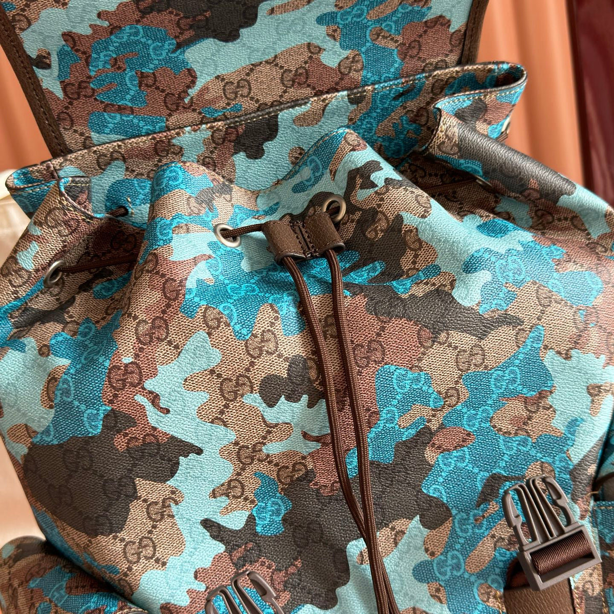GUCCI 26S BACKPACK 46 IN MULTICOLOR COATED CANVAS STYLE 2