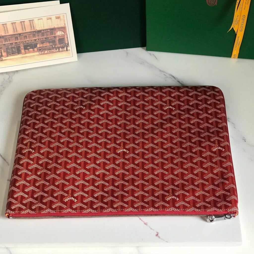SÉNAT MGM POUCH 40 IN MONZA RED GOYARDINE CANVAS